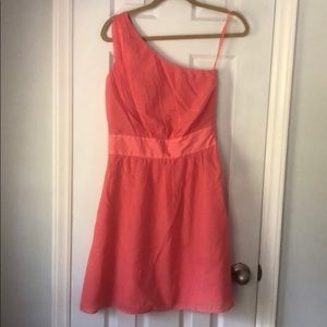 Peach One-Strap Limited Dress 4